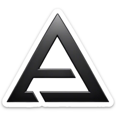 Create a 'translate' emoji that contains the letter A and a japanese symbol. with color black sticker