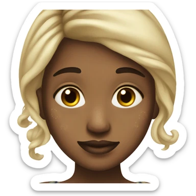 Hyperpigmentation girl from 2019 sticker
