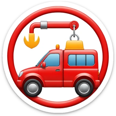 towing zone icon sticker