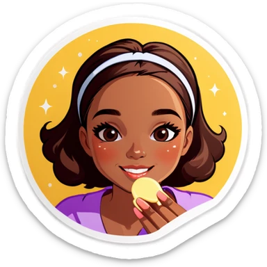 Skincare girl sticker