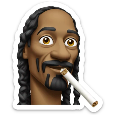 snoop dogg with a joint sticker