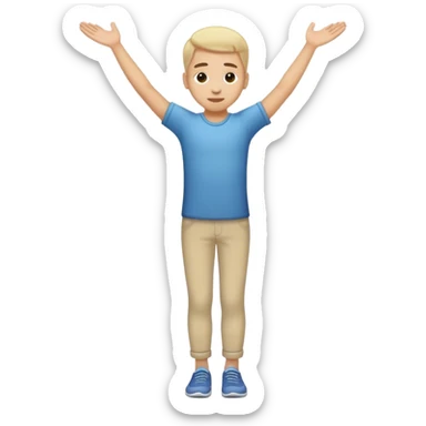 Create an emoji of a person walking on tiptoes, trying not to get caught. They should have a sneaky posture, arms slightly raised for balance, and a focused or mischievous expression sticker