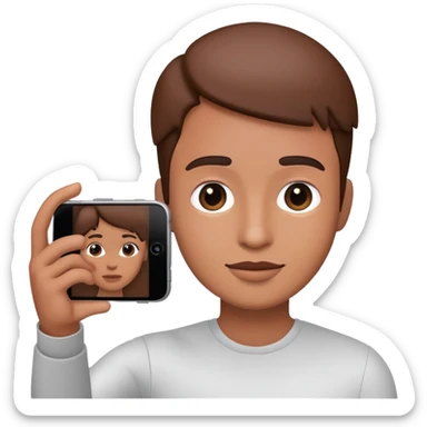 smartphone taking a selfie sticker