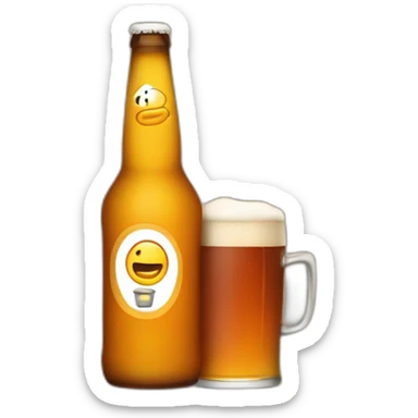 Kenny McCormick qui boit une bière  sticker