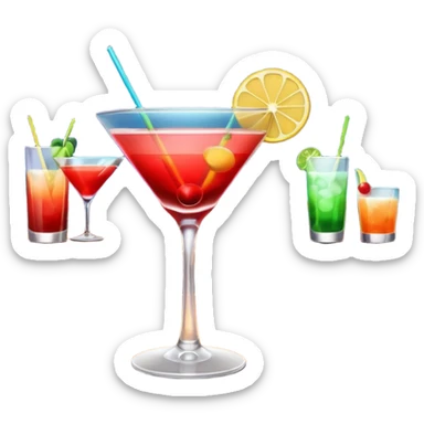 cocktail nightclub sticker