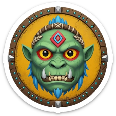 tribal and orcish faction emblem sticker