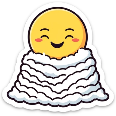happy emoji with a pile of salt  sticker