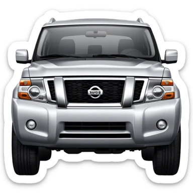 Nissan Patrol y62 - Nissan (Model Year: 2022) (Iconic colour: Silver) sticker