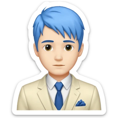 ethereal-pastel-transparent-translucent-gorgeous-spectral-dark-greyish-blue-whitish-gloomy-man-with-blue-hair-with-a-beautiful-creme-suit sticker