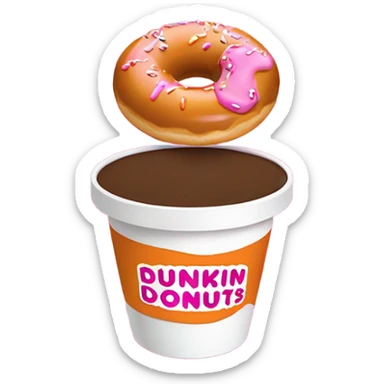 Dunkin’ Donuts logo sticker