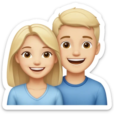 Best girl boy duo sticker