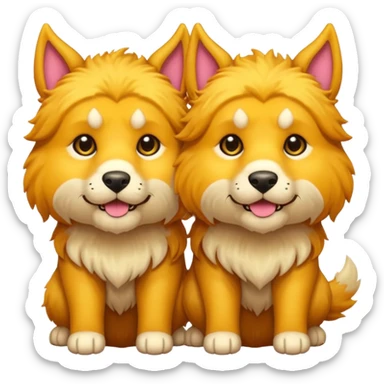 The three headed hound, cerberus. He is soft and cute sticker