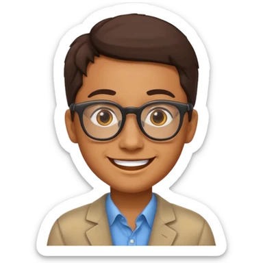 museum guide face sticker