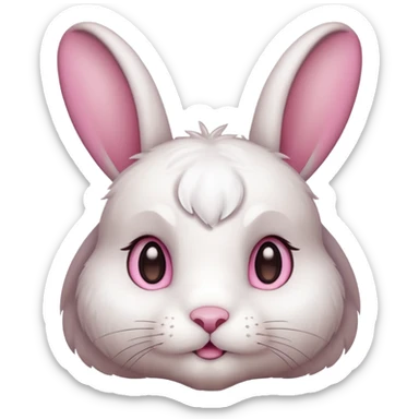 key whit bunny sticker