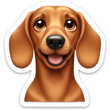a daschund dog  sticker