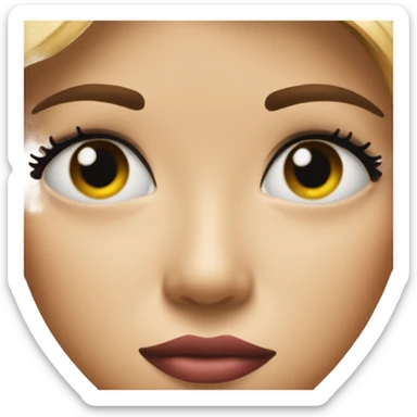 emoji face w wife eyes and puckered lips sticker