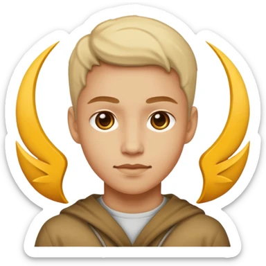 Person showing nice symbol  sticker