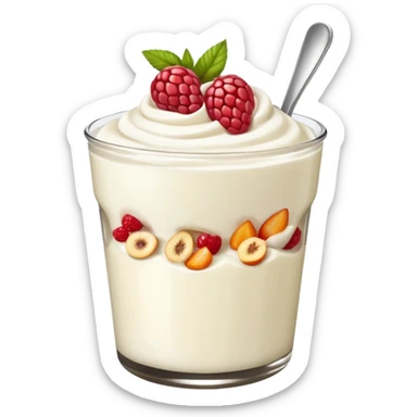 Yogurt greco e frutta secca
 sticker