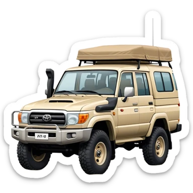 landcruiser 79 series - Toyota (Model Year: 2008) (Iconic colour: sand) sticker