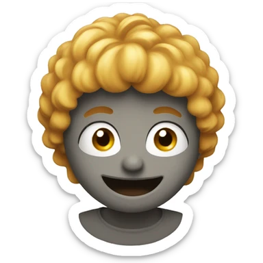 Emoji supporting a  friend sticker