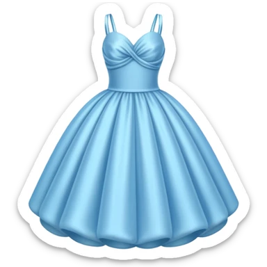 The bubble dress is typically a voluminous ball gown, designed to make Glinda look like she’s literally floating in a bubble. It features:  Pale blue or shimmering white-blue hues isolated  sticker
