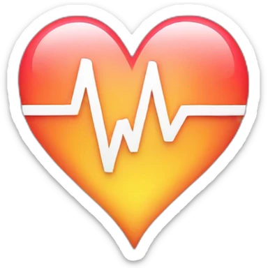 pulse heart sticker