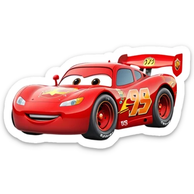Lightning McQueen Kachow sticker