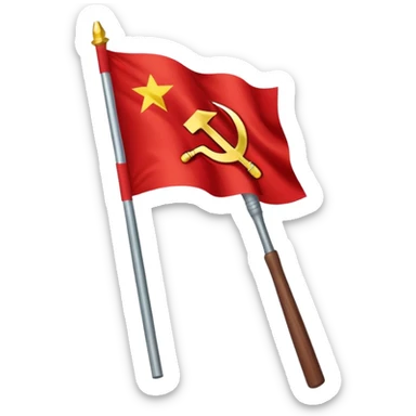 left communist flag, internationalist tendency, communist party of italy sticker