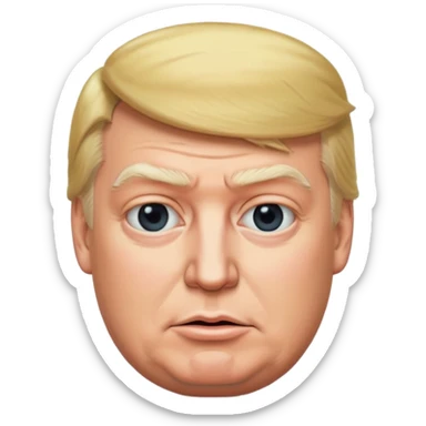 Trump with a big butt sticker