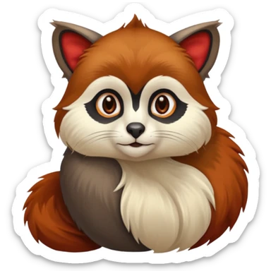 Red-shanked douc  sticker