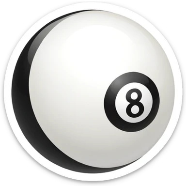 8 ball pool ball sticker