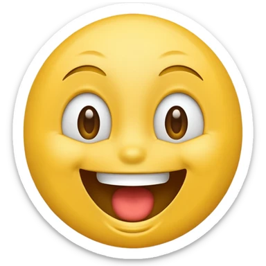 Overly joyed emoji sticker