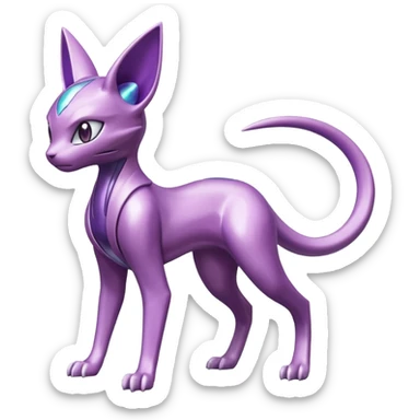 Miraidon-Genesect-Espeon-Mewtwo-Fakémon-hybrid-creature (full body)  sticker