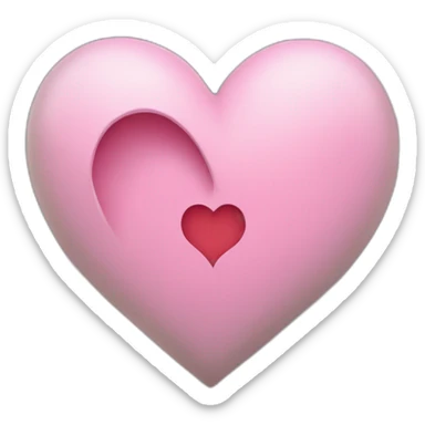 Coeur avec un trou sticker