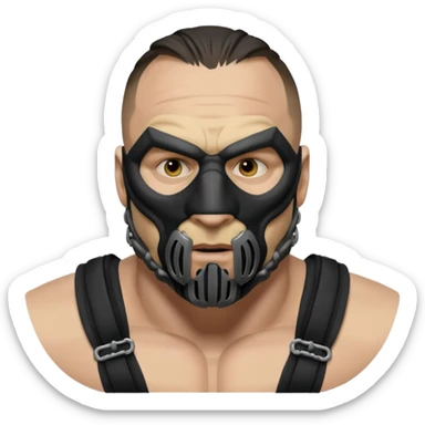 tom hardys bane from batman the dark knight sticker