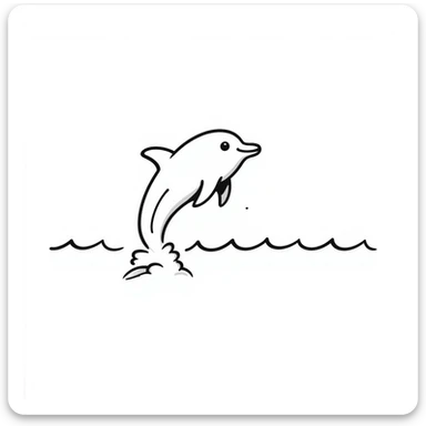 Dolphin sticker