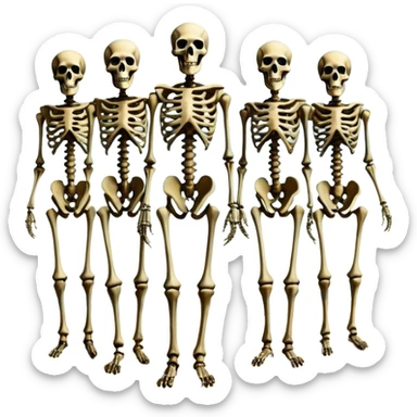 cinematic ultra HD, mysterios style, oil paint - The Four Horsemen of the Apocalypse in the artistic style of Salvador Dali sticker