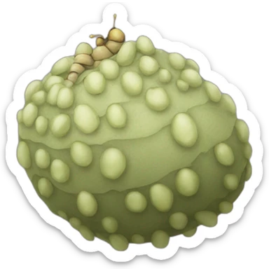 larvae cocoon sticker