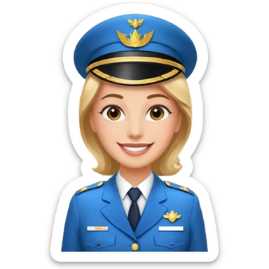 Fais-moi une réceptionniste pour un hôtel de luxe sticker