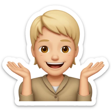 Laughing Shrug sticker