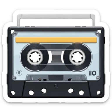 casette tape sticker