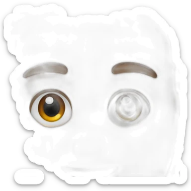 White guy with blue eyes spiked brown hair sticker