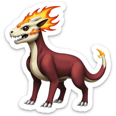 Duskull-Cubone-Houndoom-Marowak-Pokémon-Fakémon-fusion, full body sticker