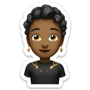 lux, black, shine sticker