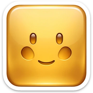 A golden square with a slight gradient sticker