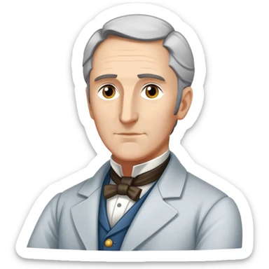 George Stephenson as an engineer sticker