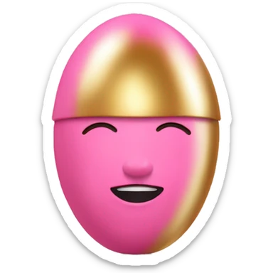 pink and gold beauty blender sticker