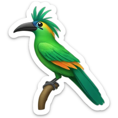 Birds of paradise sticker