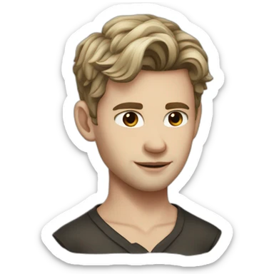 Klaus mikaelson short haircut realistic detailed sticker