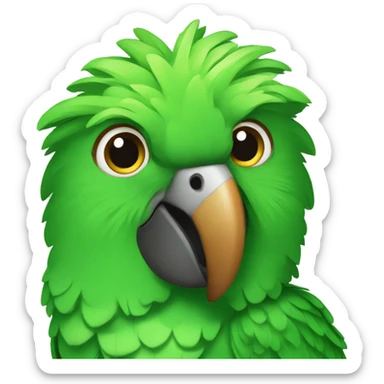 Papagaio verde sticker